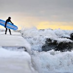 winter surfing