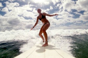 Kate Bosworth surfing