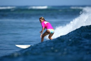 Marisa Miller surfing