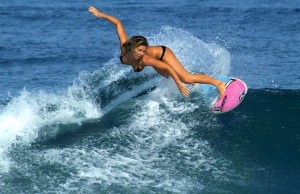 coco ho surfing bikini
