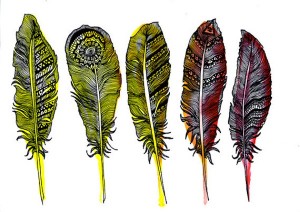 felicity palmateer art feathers
