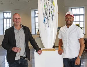 Kurt Jackson, Hugo Tagholm and The Surfboard