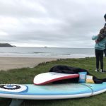 Surferdad and daughter surf check